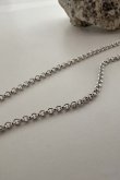 画像2: SILVER925 2.5mm幅 ロロチェーンネックレス 40cm/シルバー  (2)