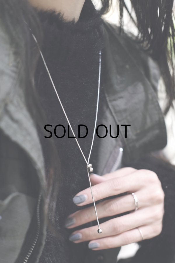 画像12: ステンレス スライドスネークチェーンラリエットネックレス (12)