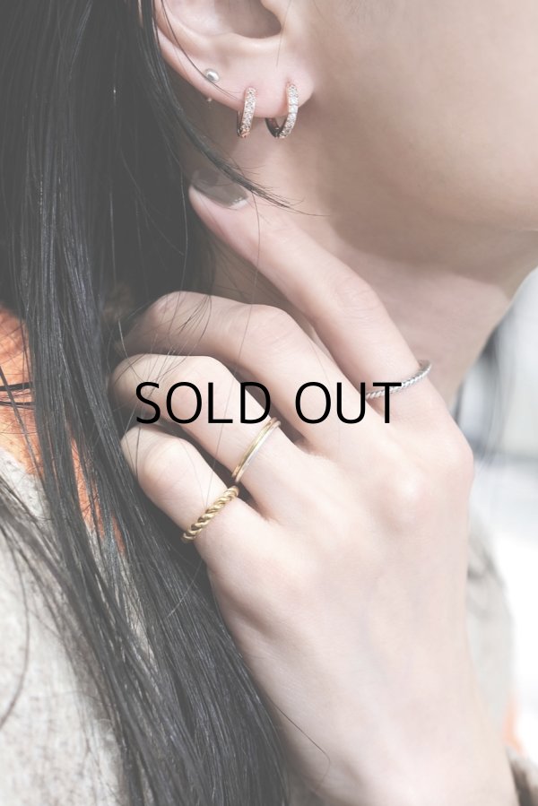 画像5: ステンレス ツイストイヤーカフ/ゴールド (5)