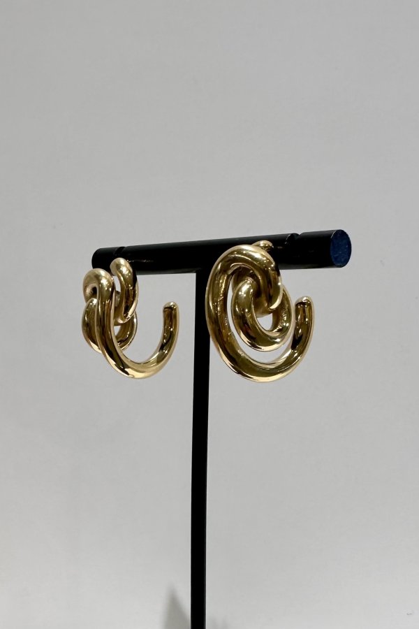 画像10: ▶︎ ステンレス リングリングC型フープピアス (10)