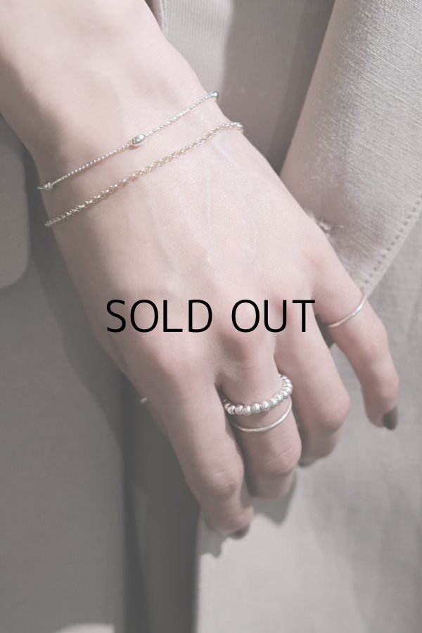 画像6: SILVER925 ライスボールステーションチェーンブレスレット/シルバー (6)