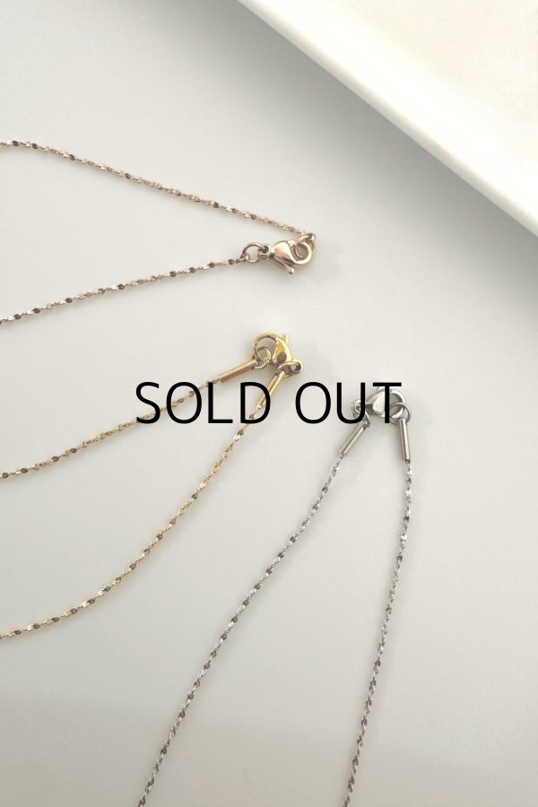 画像7: ステンレス スクリューチェーンネックレス (7)