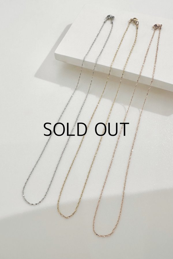 画像4: ステンレス スクリューチェーンネックレス (4)