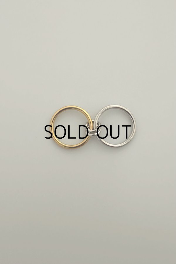 画像5: ステンレス Wコネクトリング/シルバー×ゴールド  (5)