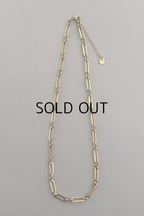 画像7: ステンレス コネクティットアズキチェーンネックレス (7)