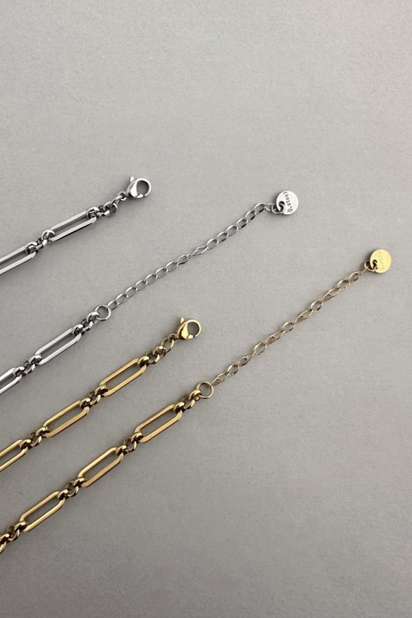 画像8: ステンレス コネクティットアズキチェーンネックレス (8)