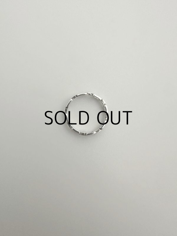 画像3: SILVER925 アズキチェーンサークルリング /シルバー (3)