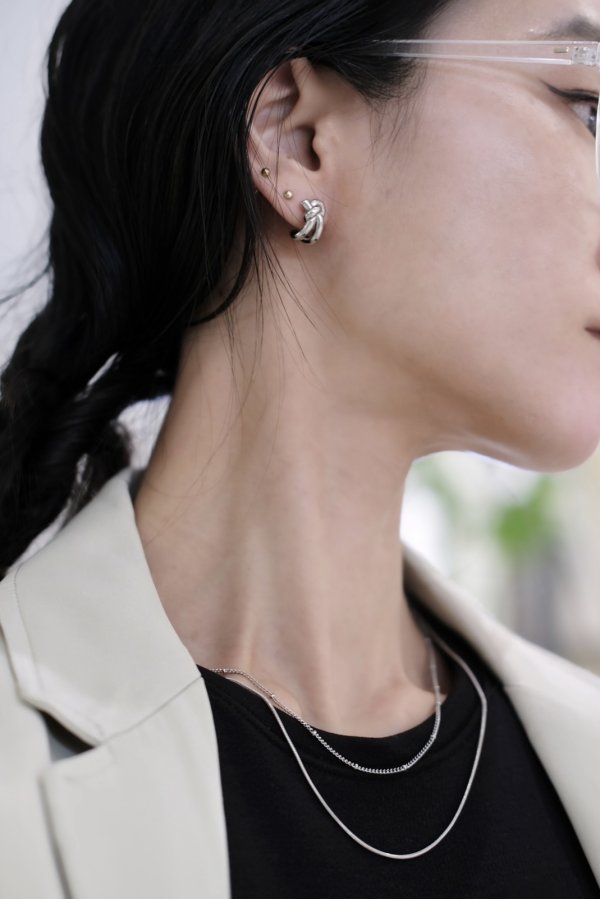 画像8: ▶︎ ステンレス 1mm幅 スネークチェーンネックレス  (8)