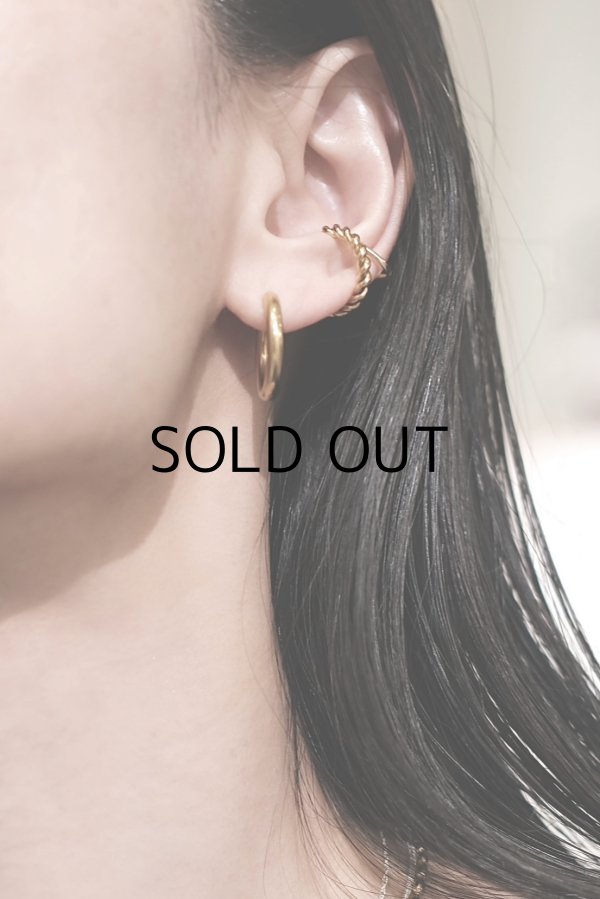 画像6: ステンレス ツイストイヤーカフ/ゴールド (6)