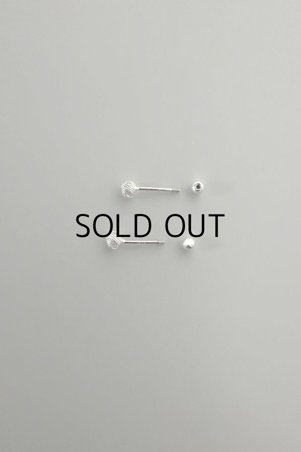 画像2: SILVER925 ノットチャイナ ノットバーベルピアス/シルバー  (2)