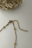 画像3: ステンレス ステーションボールスネークチェーンネックレス/ゴールド  (3)
