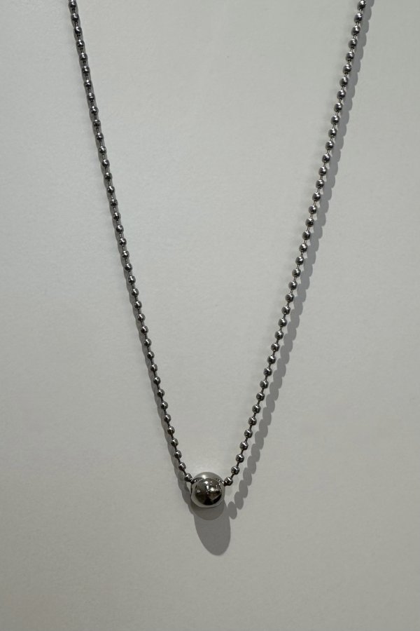 画像6: ▶︎ ステンレス ボールトップ ボールチェーンネックレス/シルバー  (6)
