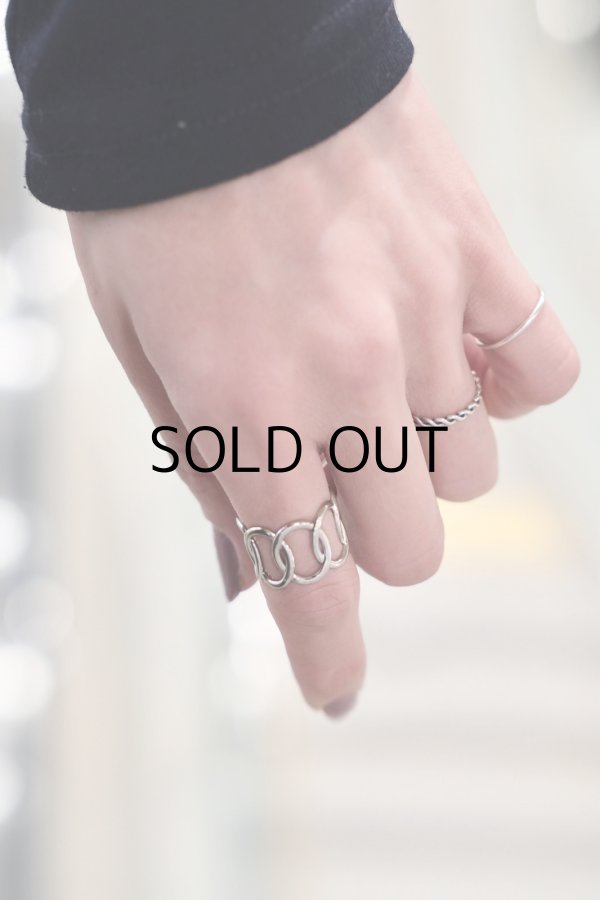 画像1: ステンレス 13mm幅 ホローチェーンリング (1)