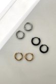 画像1: ステンレス 2mm幅 フープピアス 12mm (1)