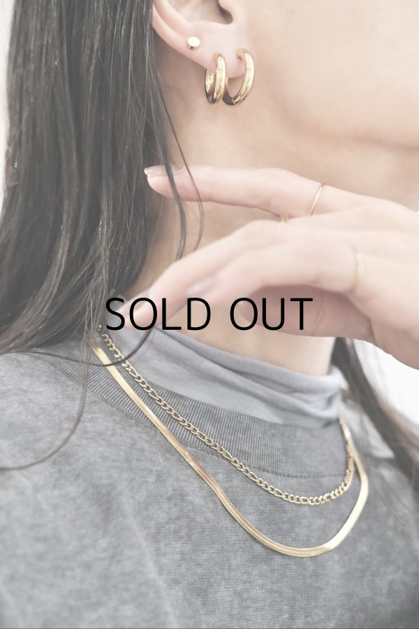 画像4: ステンレス ヘリンボーンチェーンネックレス (4)