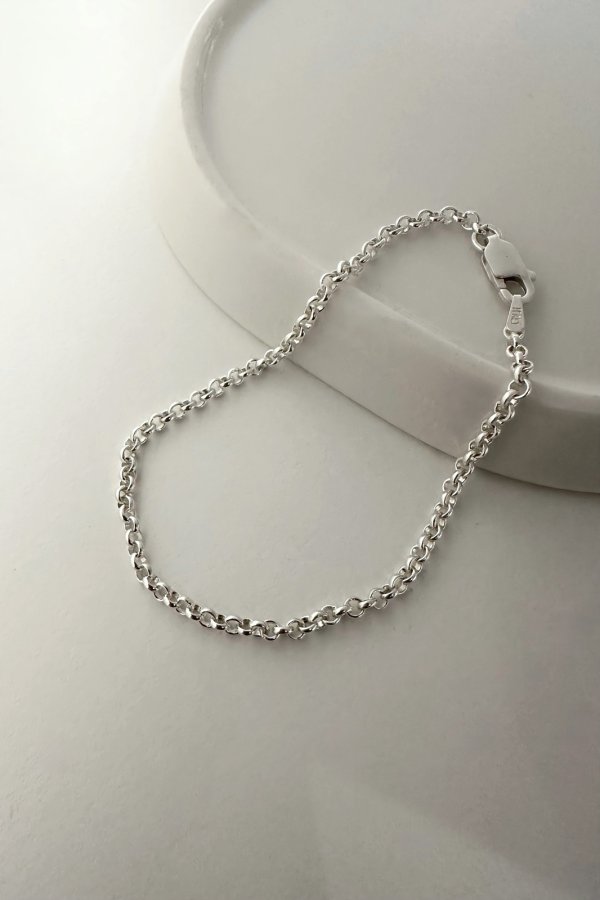 画像1: SILVER925 2.5mm幅 ロロチェーンブレスレット /シルバー (1)