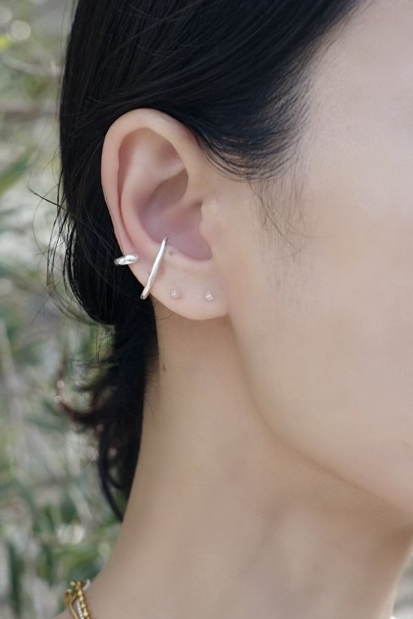 画像3: SILVER925 2mm キュービックスタッドピアス/シルバー (3)