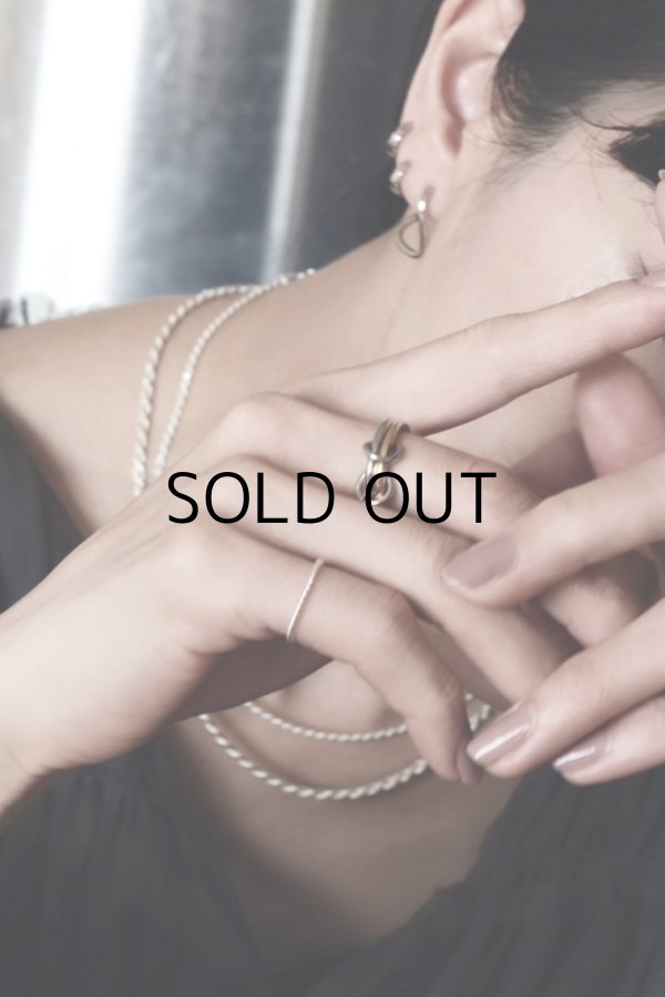 画像2: ステンレス Wコネクトリング/シルバー×ゴールド  (2)