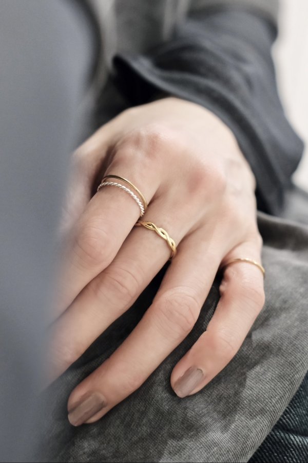 画像6: SILVER925 1mm幅ファインツイストリング (6)