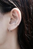 画像1: SILVER925 ペンタゴンフラットラインフープピアス (1)