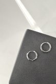 画像1: プレーンリングピアス 12mm径 /シルバー (1)