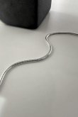 画像2: SILVER925 1.5mm幅 スネークチェーンブレスレット 18cm /シルバー (2)