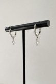 画像5: ステンレス 5mm幅トップ 10ジルコニアフープピアス 12mm径   (5)