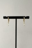 画像8: ステンレス 5mm幅トップ 10ジルコニアフープピアス 12mm径   (8)