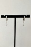 画像6: ステンレス 5mm幅トップ 10ジルコニアフープピアス 12mm径   (6)