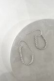 画像3: SILVER925 1.8mm幅 カットロープチェーンフックピアス /シルバー  (3)