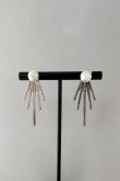 画像4: 5スティックサンドパールスタッドピアス /シルバー  (4)
