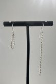 画像4: SILVER925 1.8mm幅 カットロープチェーンフックピアス /シルバー  (4)