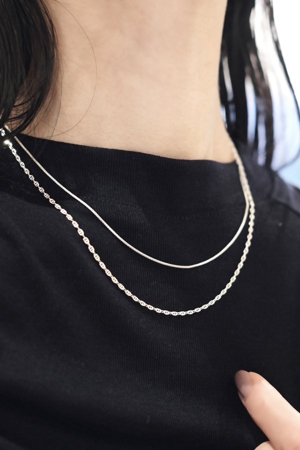 画像4: SILVER925 ロロマリーナチェーンネックレス/シルバー (4)