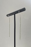 画像6: SILVER925 1.8mm幅 カットロープチェーンフックピアス /シルバー  (6)