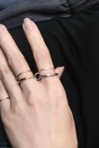 画像1: ステンレス Wコネクトリング/シルバー×ゴールド  (1)