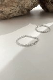 画像1: SILVER925 1.2mm幅 スクリューチェーンリング /シルバー  (1)