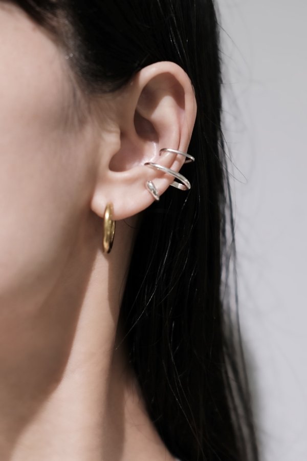 画像10: SILVER925 ラップダブルラインイヤーカフ (10)