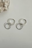 画像4: SILVER925 サークル&燻ツイストコネクトリング /シルバー  (4)