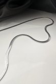 画像3: ステンレス 3mm幅 ヘリンボーンチェーンネックレス 55cm /シルバー  (3)