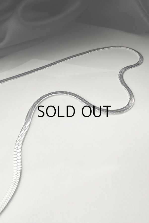 画像3: ステンレス 3mm幅 ヘリンボーンチェーンネックレス 55cm (3)