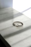 画像1: SILVER925 ツイストロープオープンリング /シルバー (1)