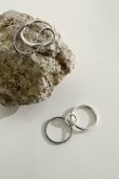 画像3: SILVER925 サークル&燻ツイストコネクトリング /シルバー  (3)