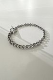画像3: ステンレス キヘイ&ロロチェーンハーフスウィッチブレスレット 19cm /シルバー  (3)