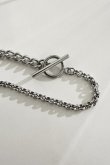 画像4: ステンレス キヘイ&ロロチェーンハーフスウィッチブレスレット 19cm /シルバー  (4)