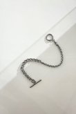 画像1: ステンレス キヘイ&ロロチェーンハーフスウィッチブレスレット 19cm /シルバー  (1)