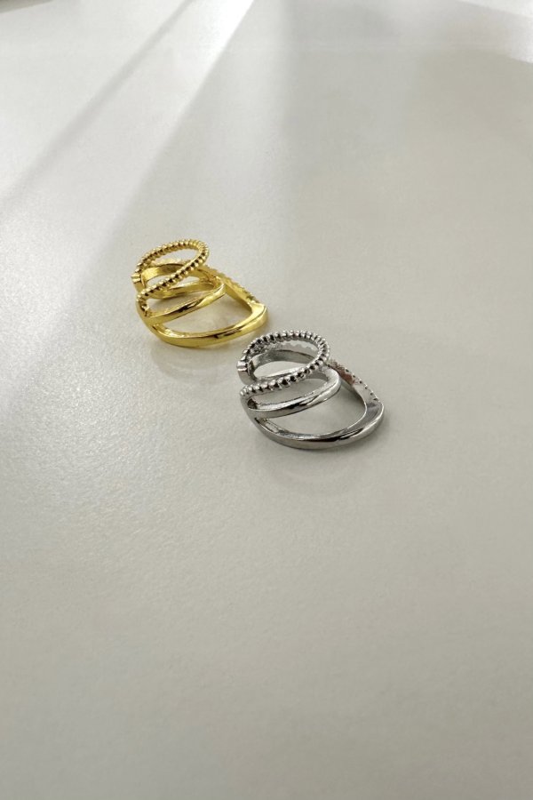 画像3: ▶︎ ノッチスムースジルコニアトリプルラインイヤーカフ (3)