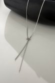 画像1: SILVER925 Yタイプノットフリンジスネークネックレス /シルバー  (1)