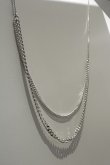 画像4: SILVER925 Wキヘイチェーンレイヤードネックレス 43cm /シルバー  (4)