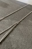 画像5: SILVER925 Wキヘイチェーンレイヤードネックレス 43cm /シルバー  (5)