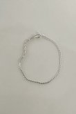 画像1: SILVER925 ロープスウィッチキヘイチェーンブレスレット 16.5cm/シルバー (1)